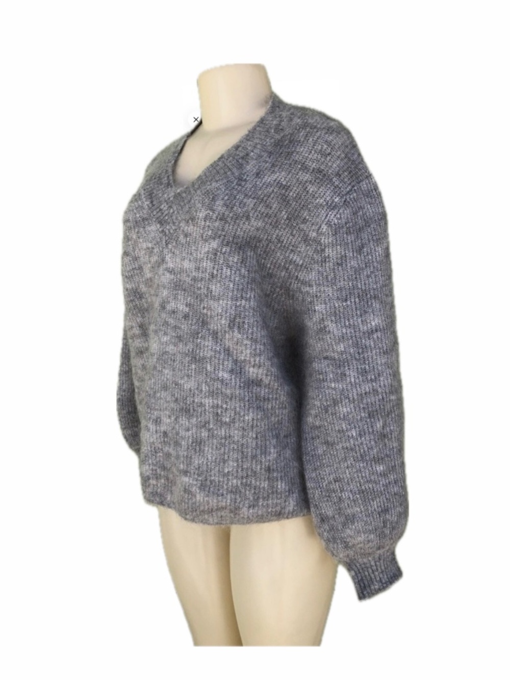 Zara Wool Mohair Vneck Sweater. Medium